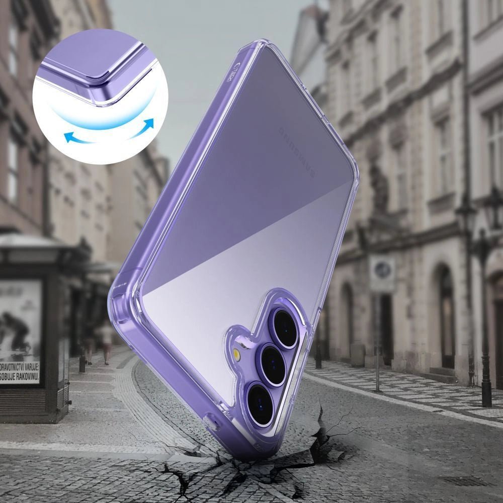 Tech - Protect Samsung Galaxy A56 5G Flexair Hybrid Σκληρή Θήκη με Πλαίσιο Σιλικόνης - Διάφανη