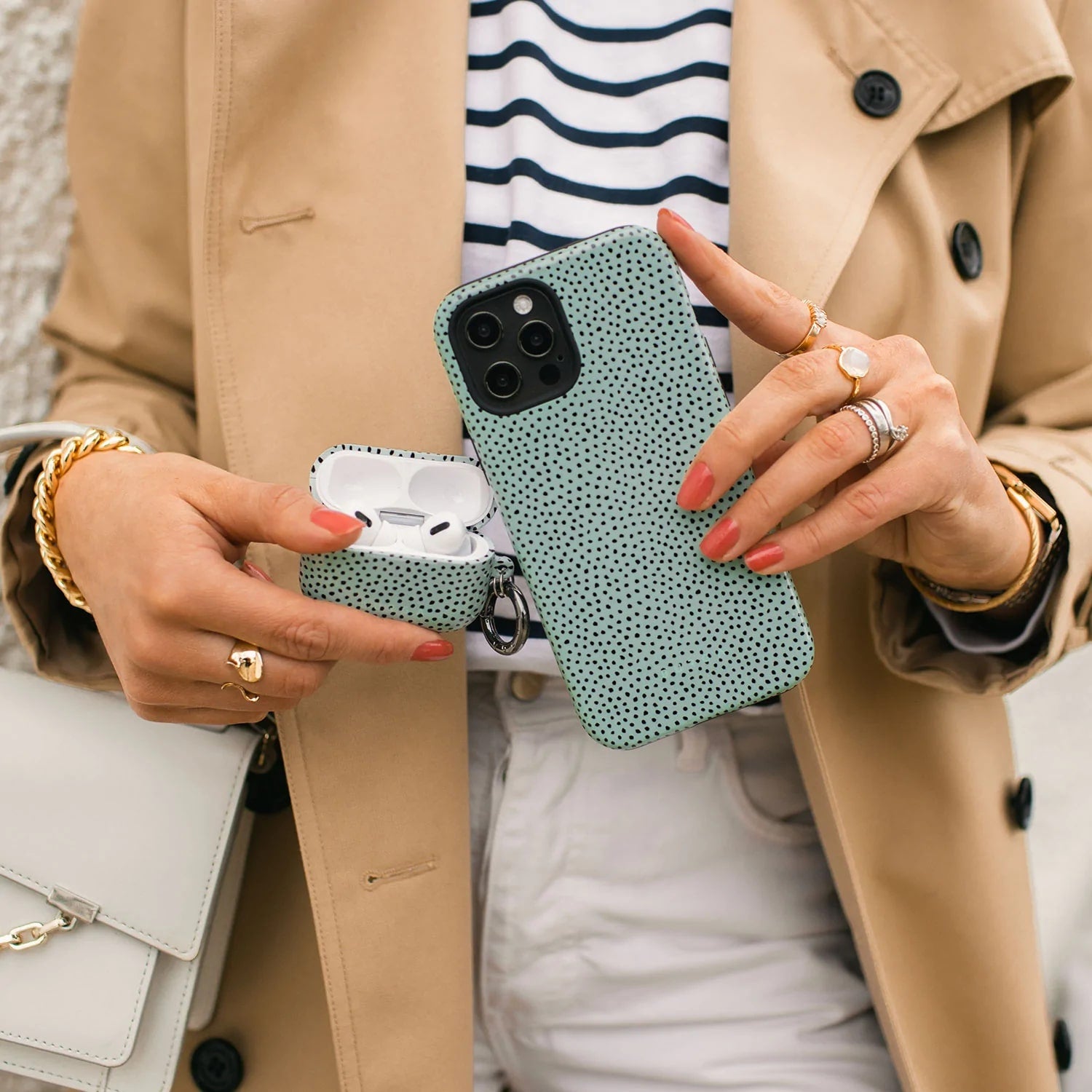 Burga iPhone 14 Plus Fashion Tough Σκληρή Θήκη - Mint Gelato