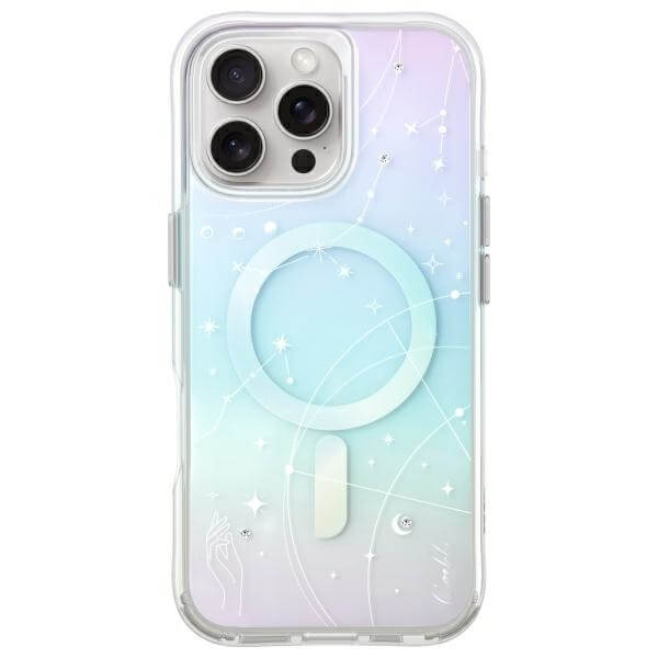 Uniq iPhone 16 Pro Max - Coehl Celest - Σκληρή Θήκη με Πλαίσιο Σιλικόνης και MagSafe - Opal / Iridescent