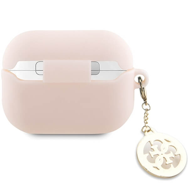 Guess AirPods Pro 2 Θήκη Σιλικόνης - 3D Rubber 4G Diamond Charm - Pink