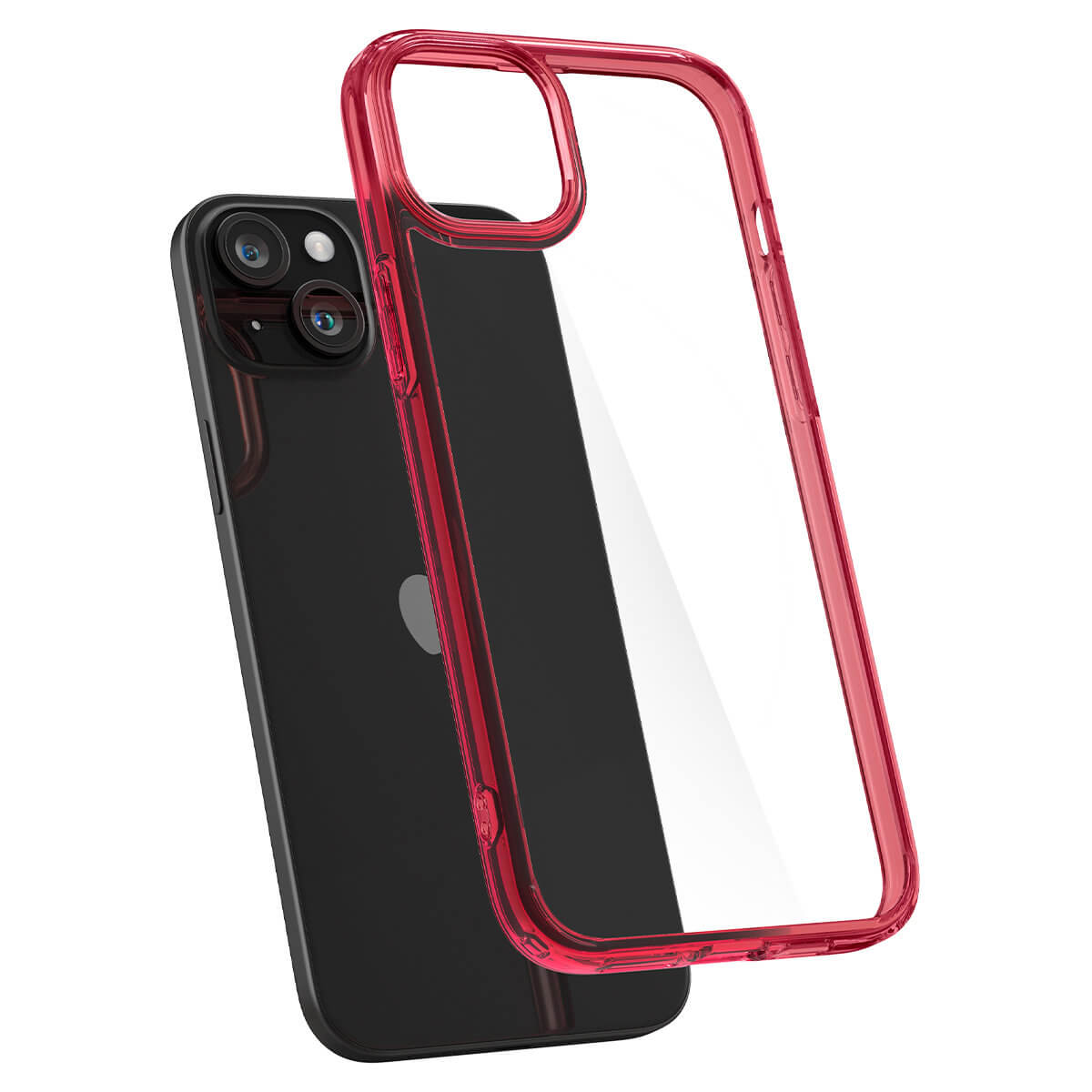 Spigen iPhone 15 Ultra Hybrid Σκληρή Θήκη με Πλαίσιο Σιλικόνης - Red Crystal