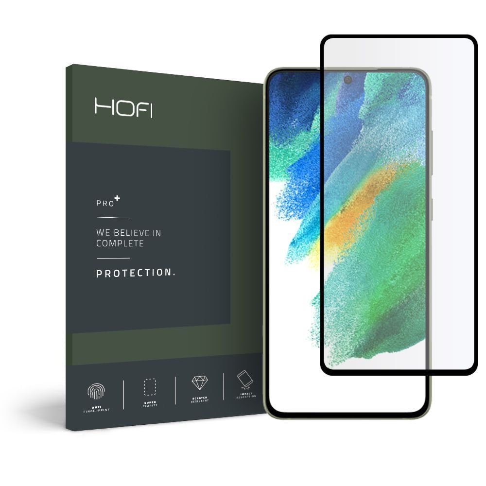 Hofi Samsung Galaxy S21 FE Pro Glass + 0.3mm 2.5D 9H Full Screen Tempered Glass Αντιχαρακτικό Γυαλί Οθόνης - Black