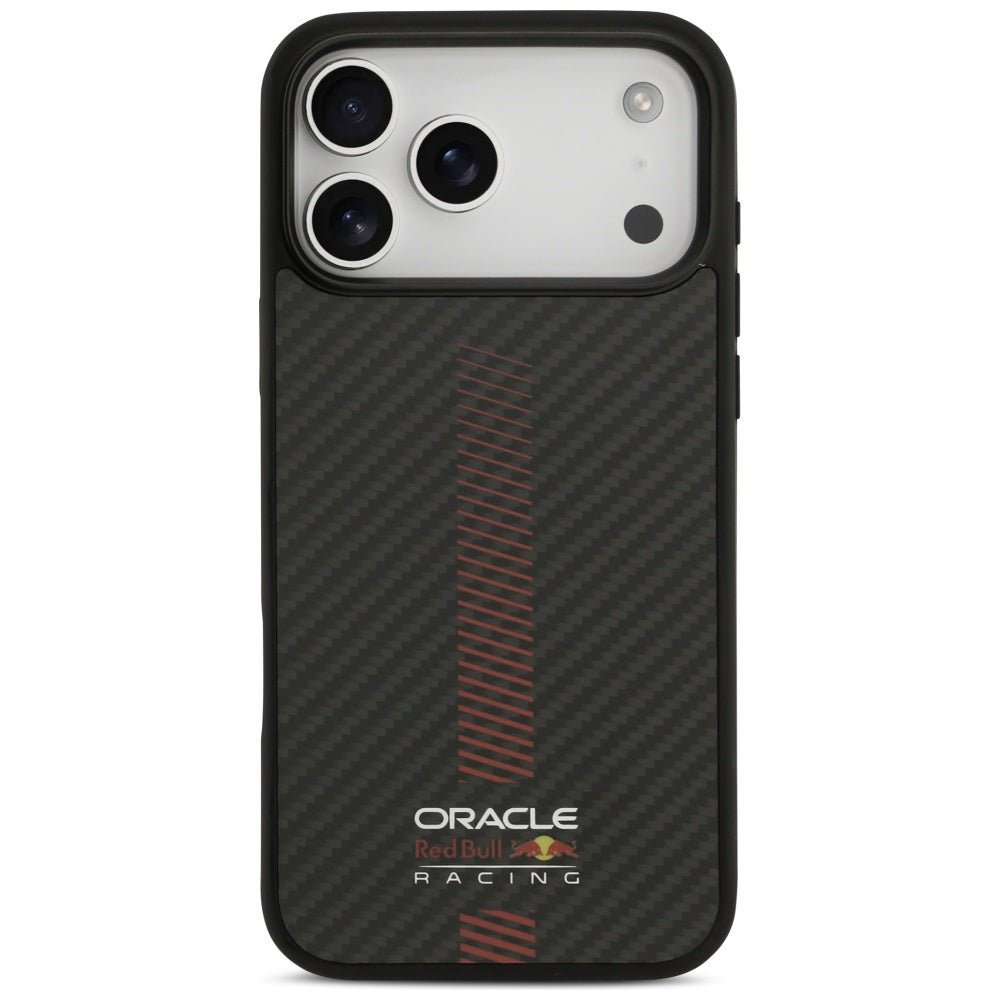 Red Bull iPhone 17 Pro Max - Kevlar Powerbar MagSafe - Σκληρή Θήκη με Πλαίσιο Σιλικόνης - Black - RBHMP17X24CFGSMK