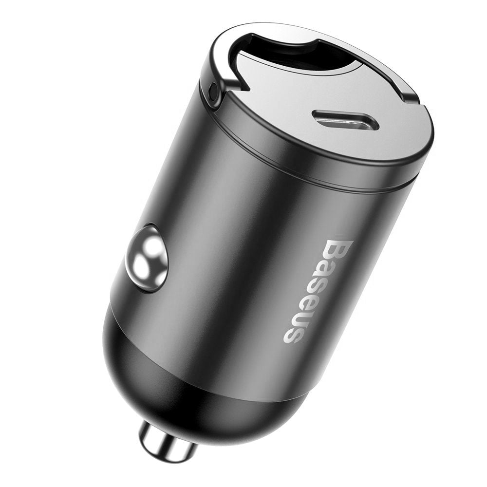 Baseus Tiny Star Mini Car Charger - Φορτιστής Αυτοκινήτου 30W με 1 Θύρα Type - C - Grey - VCHX - B0G