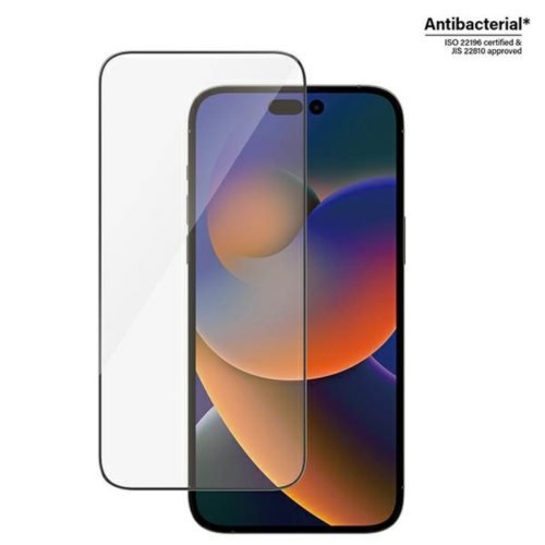 PanzerGlass iPhone 14 Pro Max Ultra - Wide Fit Antibacterial Easy Aligner Full Screen Αντιχαρακτικό Γυαλί Οθόνης - Black