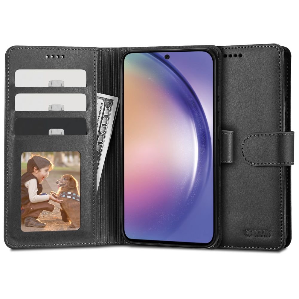 Tech - Protect Samsung Galaxy A54 5G Θήκη Πορτοφόλι Stand από Δερματίνη - Black