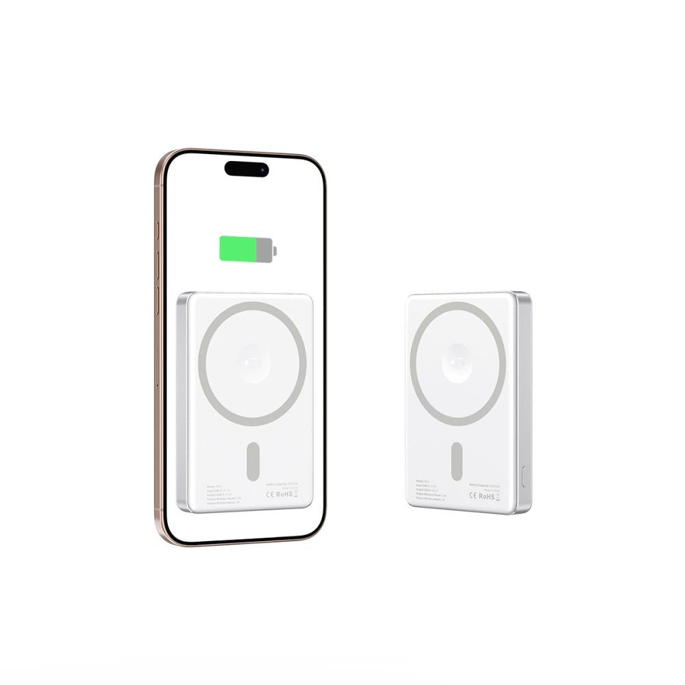 Tech - Protect PB33 Lifemag MagSafe PowerBank Μαγνητικό PowerBank Κινητού 5000 mAh - Silver