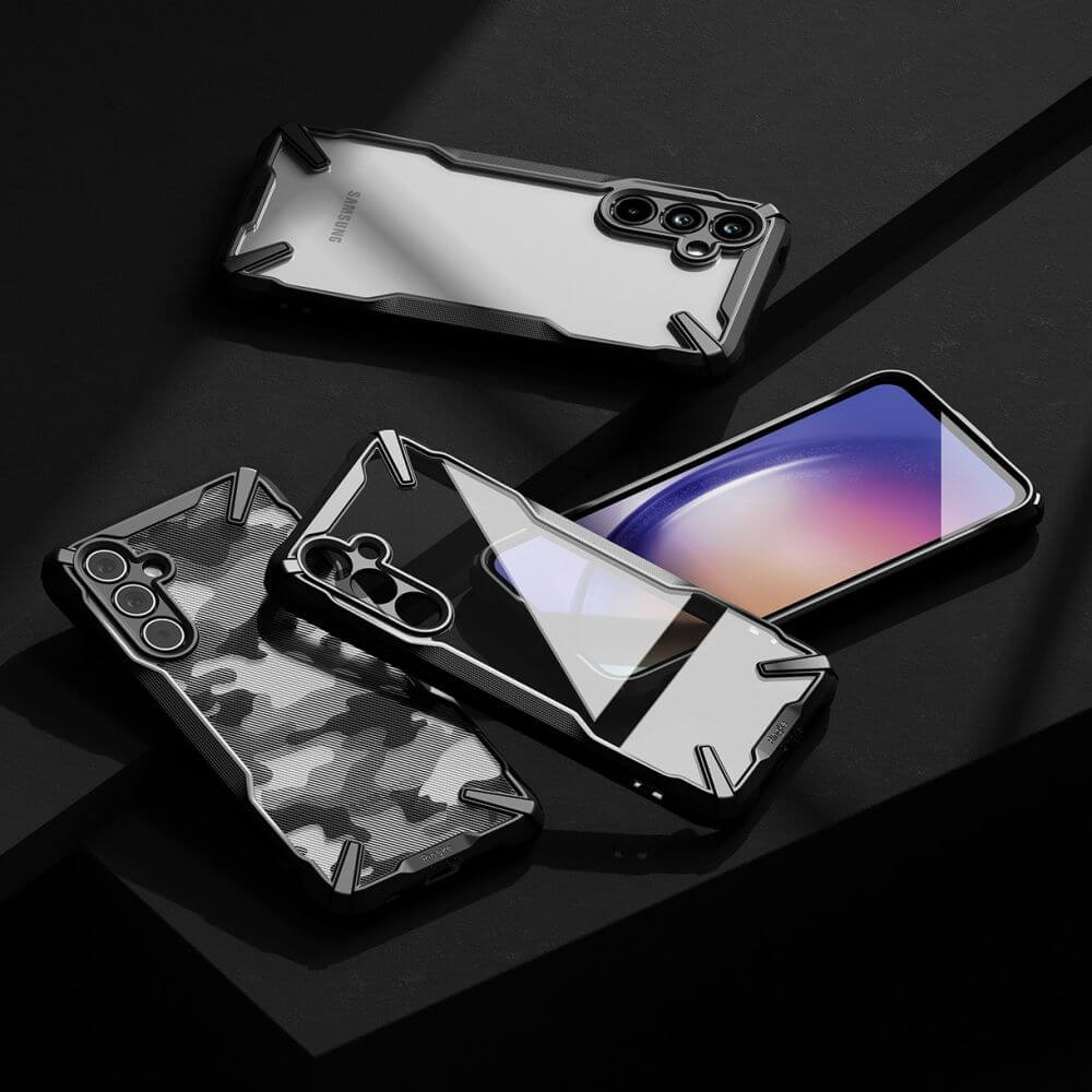 Ringke Samsung Galaxy A54 5G Fusion X Σκληρή Θήκη με Πλαίσιο Σιλικόνης - Camo Black