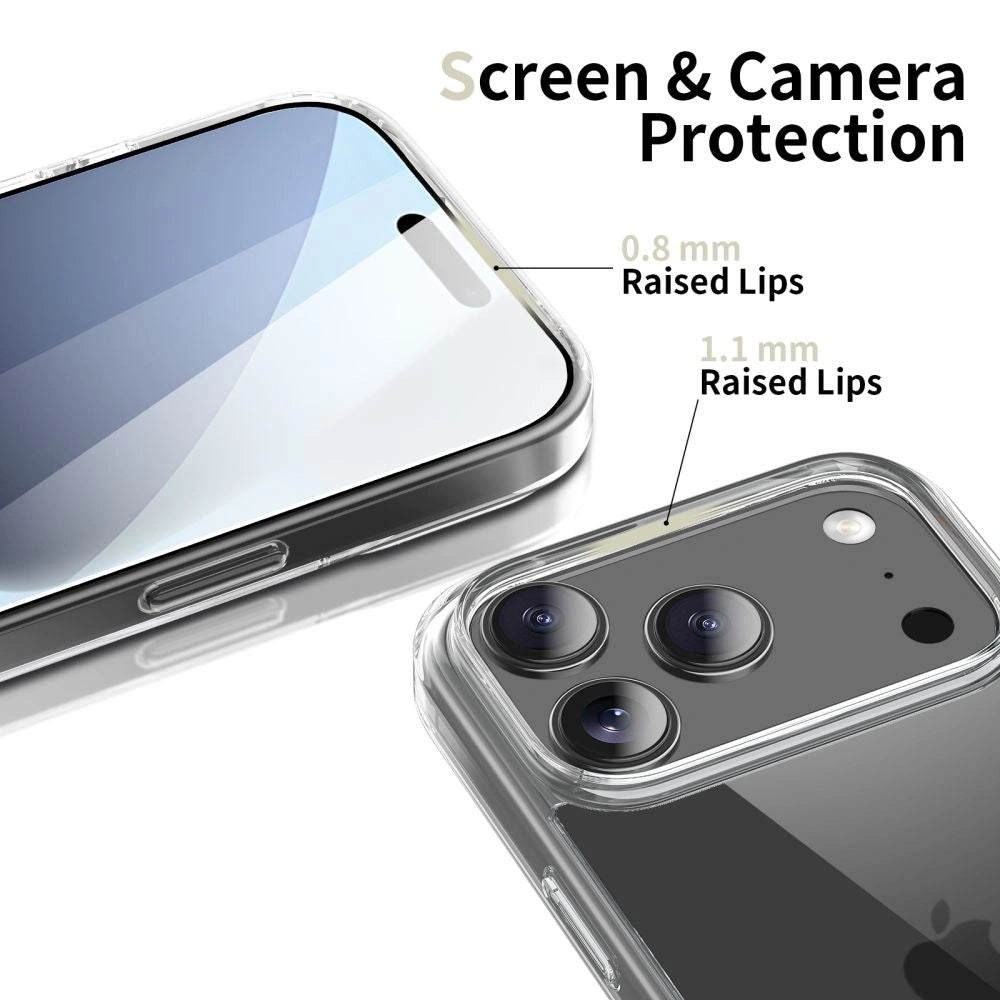 Tech - Protect iPhone 17 Pro Max Flexair Hybrid - Σκληρή Θήκη με Πλαίσιο Σιλικόνης - Διάφανη