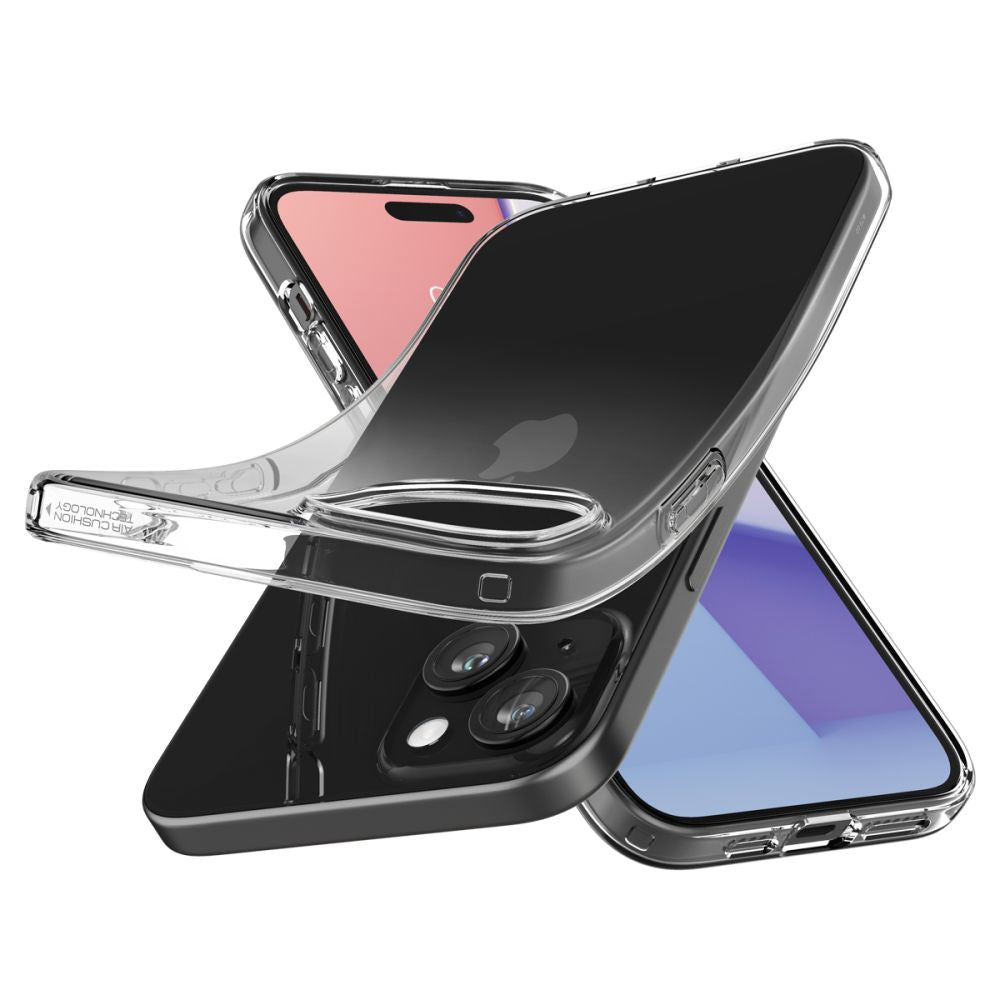 Spigen iPhone 15 Liquid Crystal Θήκη Σιλικόνης - Crystal Clear