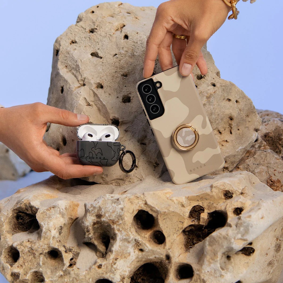 Burga iPhone 14 Pro Max Fashion Tough Σκληρή Θήκη - Dune