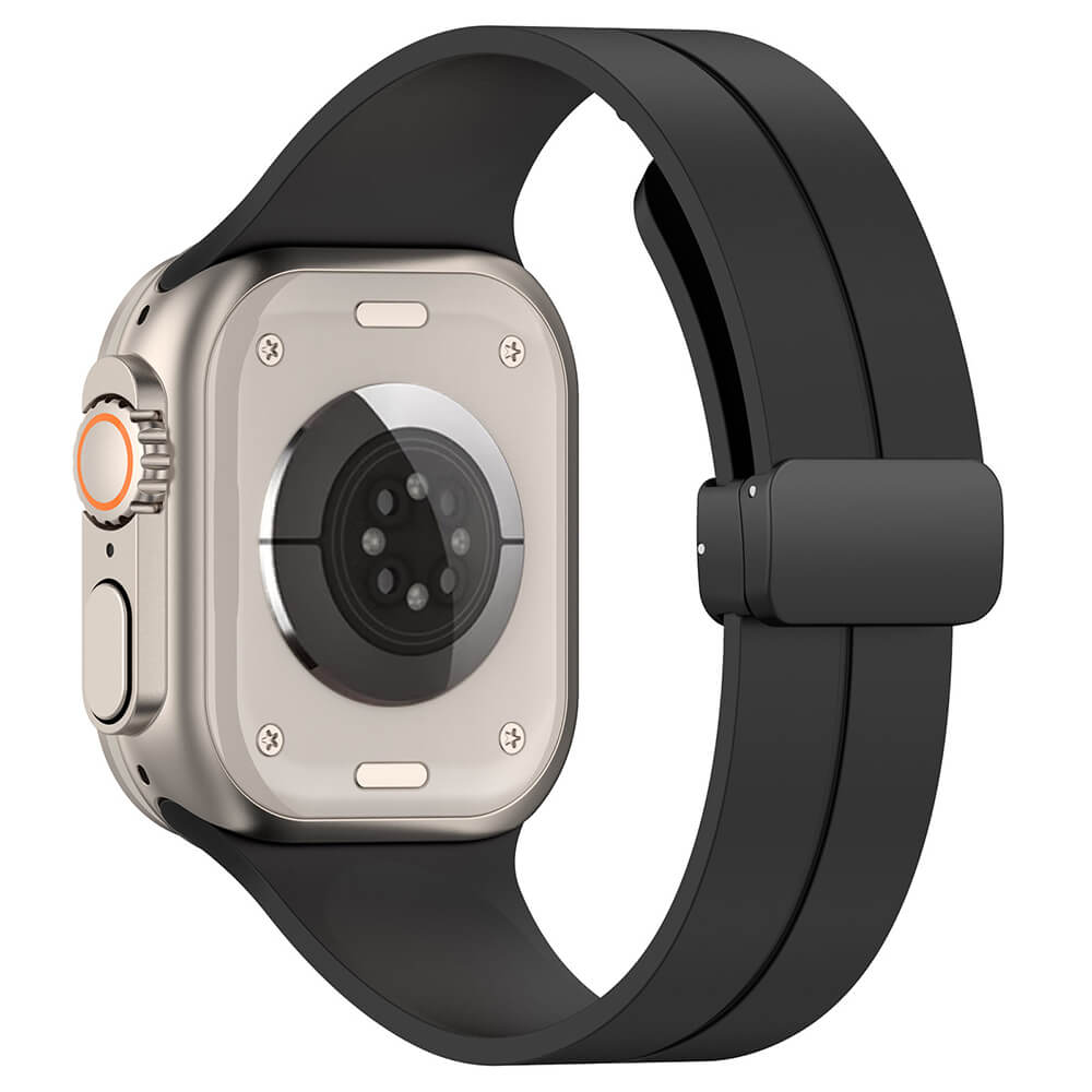Techsuit W011 Λουράκι Apple Watch 2/3/4/5/6/7/8/9/10/11 - SE (1/2/3) - 38/40/41/42mm - Black