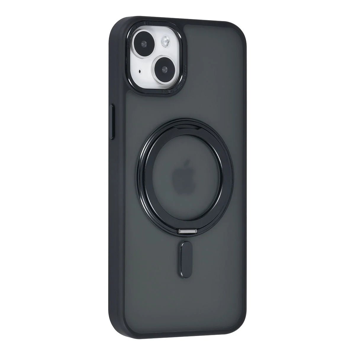 Tuniq iPhone 15 Plus / 14 Plus - Σκληρή MagSafe Θήκη με Περιστρεφόμενο Δαχτυλίδι Συγκράτησης - Μαύρο