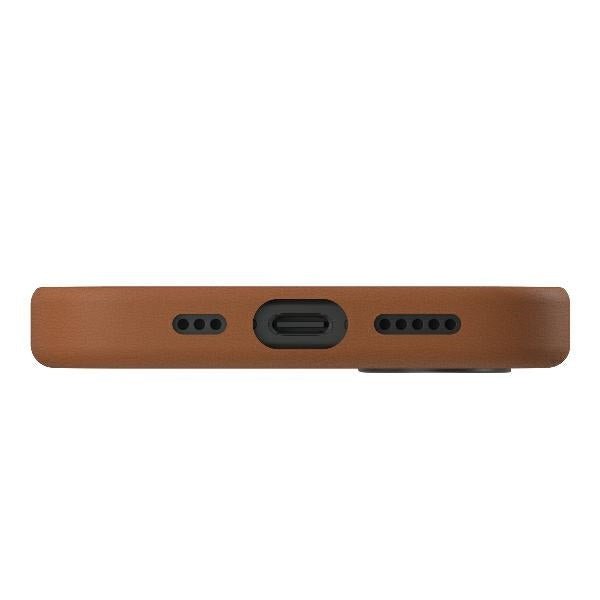 Uniq iPhone 16 Pro Lyden MagClick Σκληρή Θήκη με Επένδυση Συνθετικού Δέρματος και MagSafe - Caramel