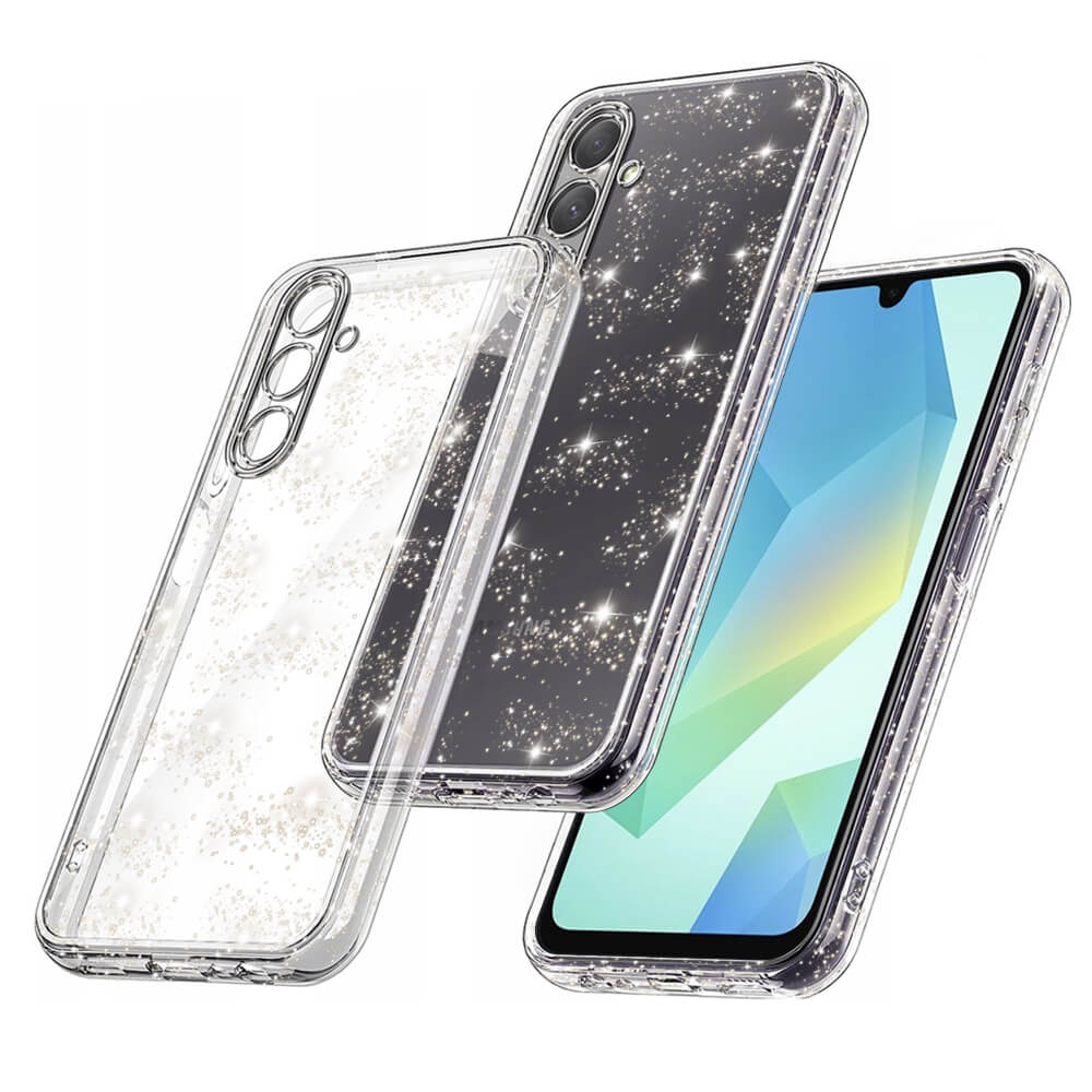 Techsuit Samsung Galaxy A16 4G / A16 5G - SparkleSkin - Θήκη Σιλικόνης με Glitter - Clear