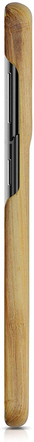 Kalibri Samsung Galaxy S21 Σκληρή Θήκη από Φυσικό Ξύλο - Light Brown - 54064.24