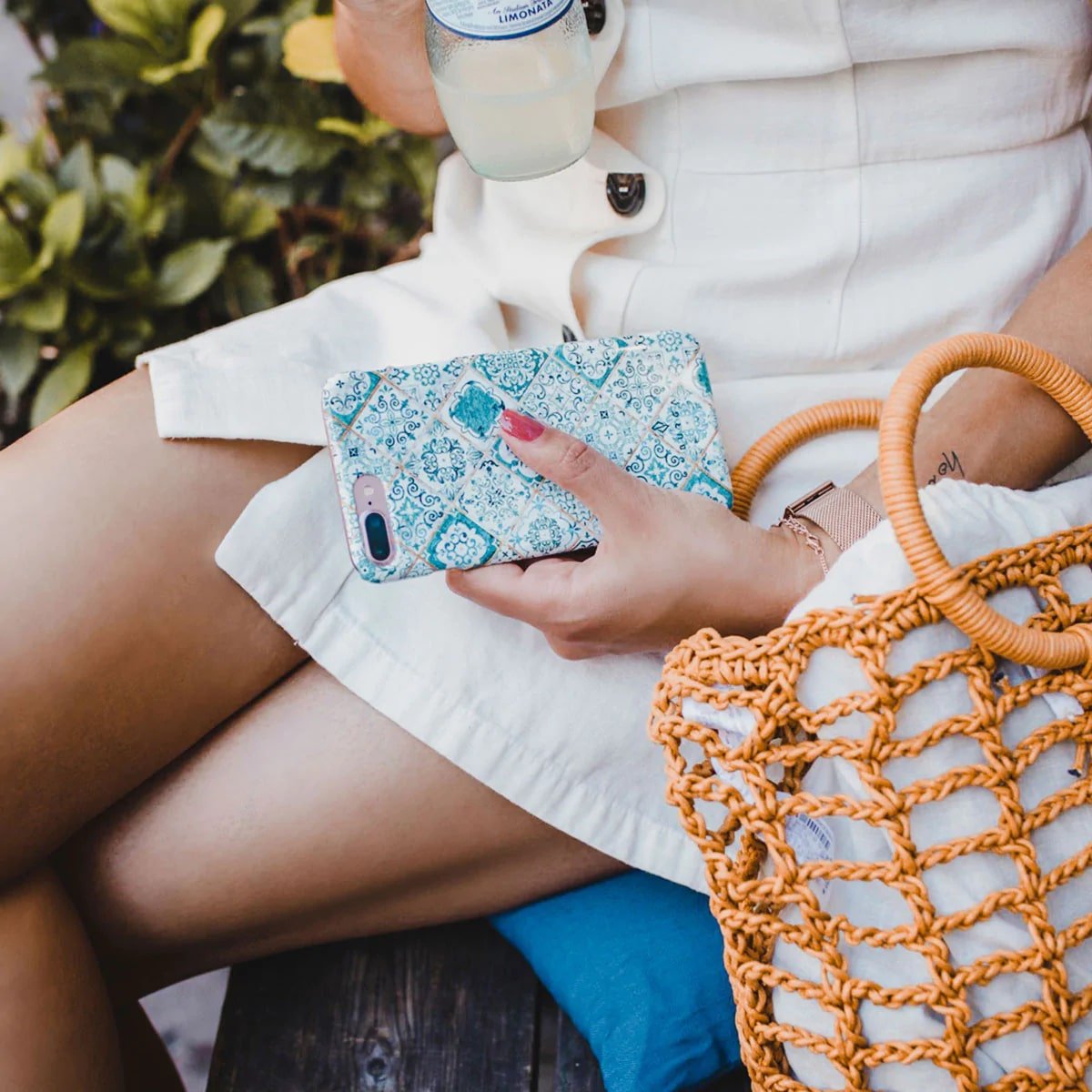 Burga iPhone 14 Plus Fashion Tough Σκληρή Θήκη - Tropical Oasis