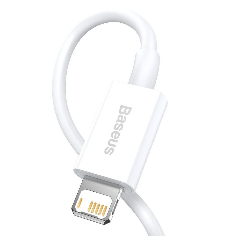 Baseus Superior Series Cable Lightning 2.4A - Καλώδιο Δεδομένων και Φόρτισης Lightning 1M - White - CALYS - A02