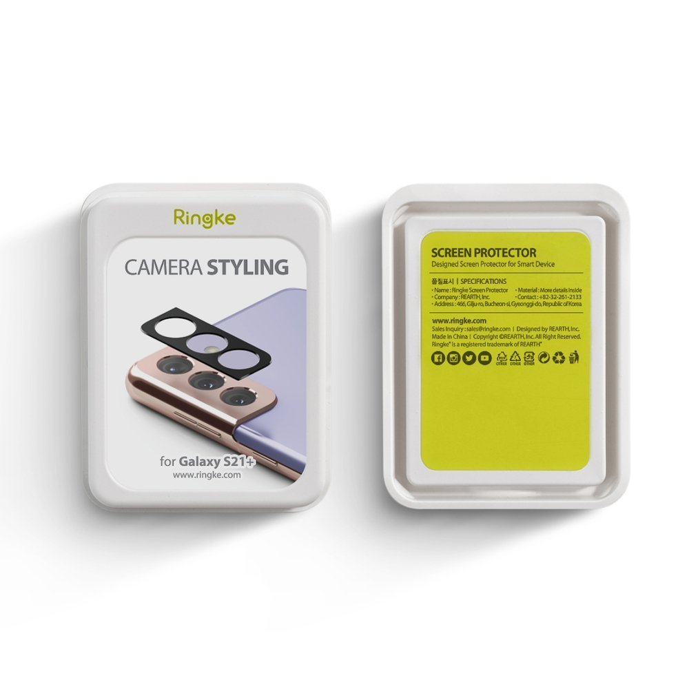 Ringke Samsung Galaxy S21 Plus Camera Styling Μεταλλικό Προστατευτικό για την Κάμερα - Black