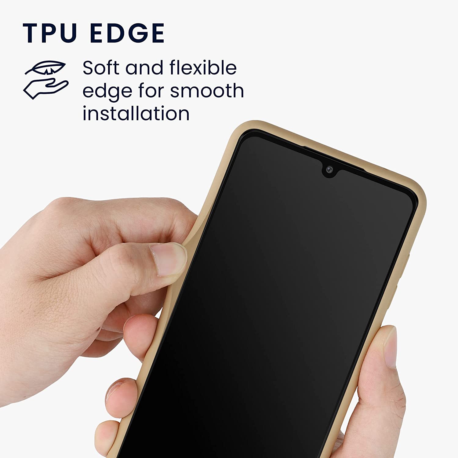 KW Samsung Galaxy A33 5G Σκληρή Θήκη από Φελλό με Πλαίσιο Σιλικόνης - Light Brown - 58217.24