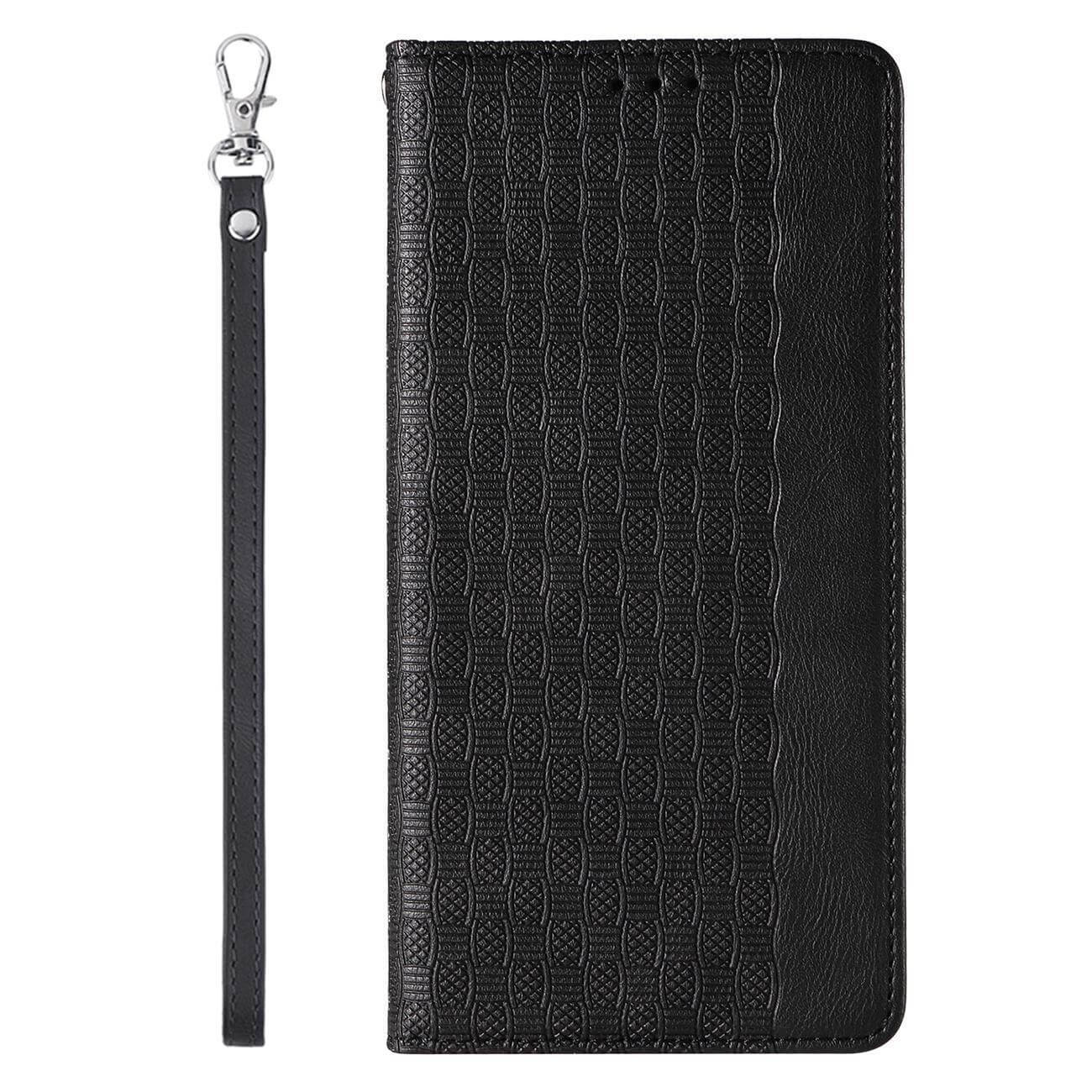OEM iPhone 13 Pro Magnet Strap Θήκη Βιβλίο Stand - Black