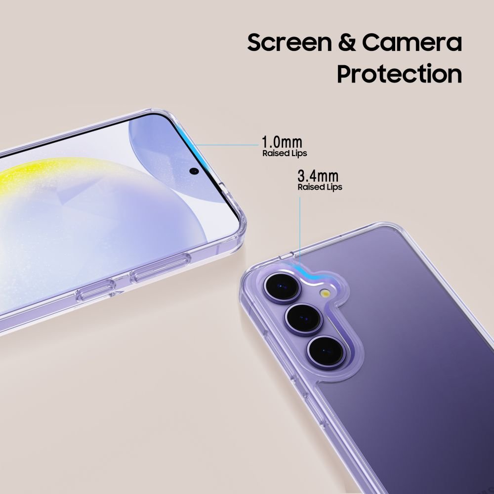 Tech - Protect Samsung Galaxy S25 Plus Flexair Hybrid Σκληρή Θήκη με Πλαίσιο Σιλικόνης - Διάφανη