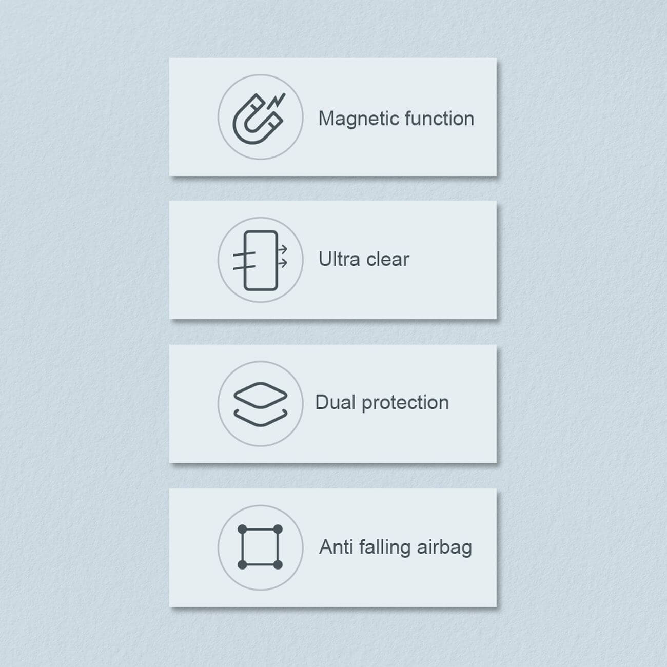 Nillkin iPhone 14 Pro Nature Pro Magnetic - Σκληρή Θήκη με Πλαίσιο Σιλικόνης και MagSafe - Διάφανη