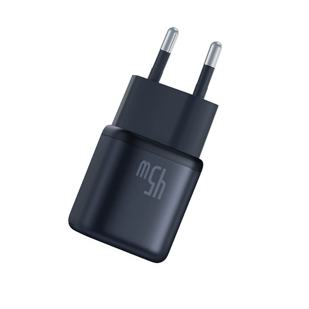 Baseus PicoGo Οικιακός Φορτιστής Γρήγορης Φόρτισης 45W με Θύρα Type - C - Cosmic Black