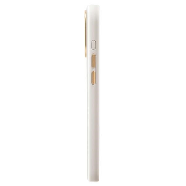 Uniq iPhone 15 Pro Coehl Creme Σκληρή Θήκη MagSafe με Πλαίσιο Σιλικόνης και Λουράκι - Ivory