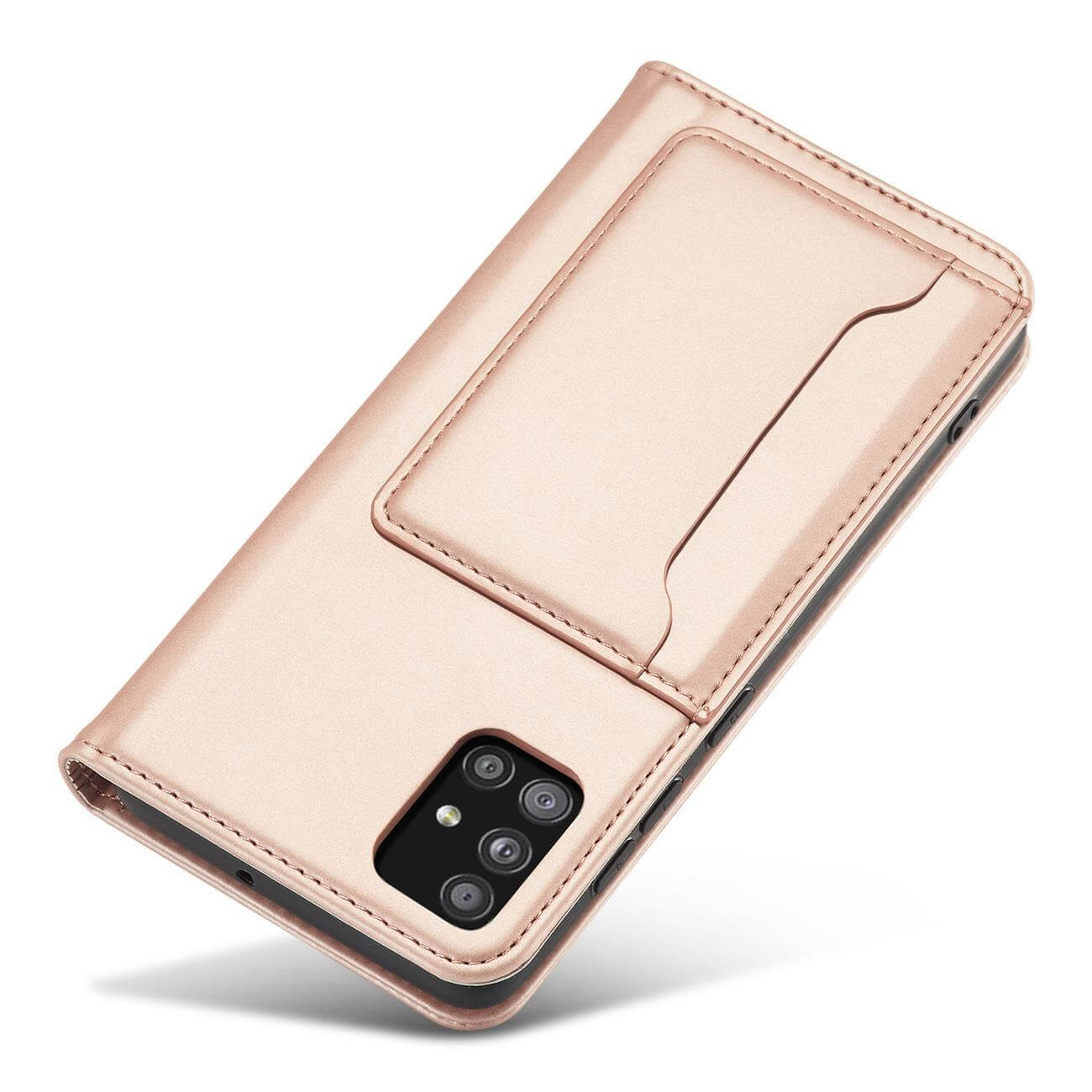 OEM Samsung Galaxy A53 5G Magnet Card Wallet Case Θήκη Πορτοφόλι Stand - Pink