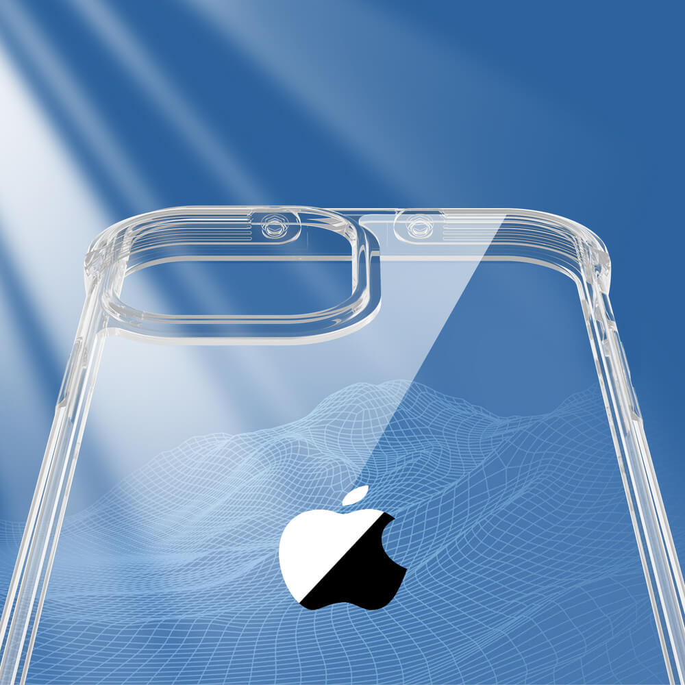 Joyroom iPhone 13 Pro Defender Series Σκληρή Θήκη με Πλαίσιο Σιλικόνης και Ενσωματωμένα Άγκιστρα Στήριξης - Διάφανη