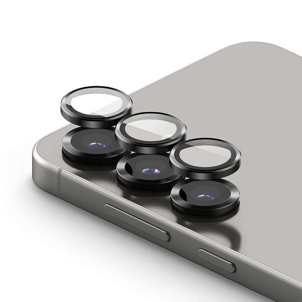 Ringke Samsung Galaxy S25 Plus Lens Frame Glass Αντιχαρακτικό Γυαλί για την Κάμερα - 2 Τεμάχια - Black