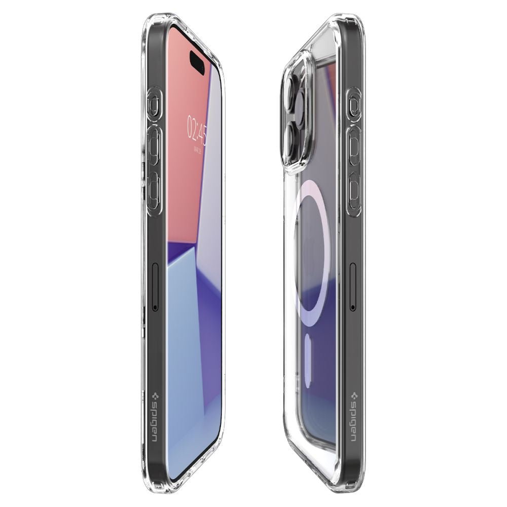 Spigen iPhone 15 Pro Ultra Hybrid Mag Σκληρή Θήκη με Πλαίσιο Σιλικόνης Και MagSafe - White