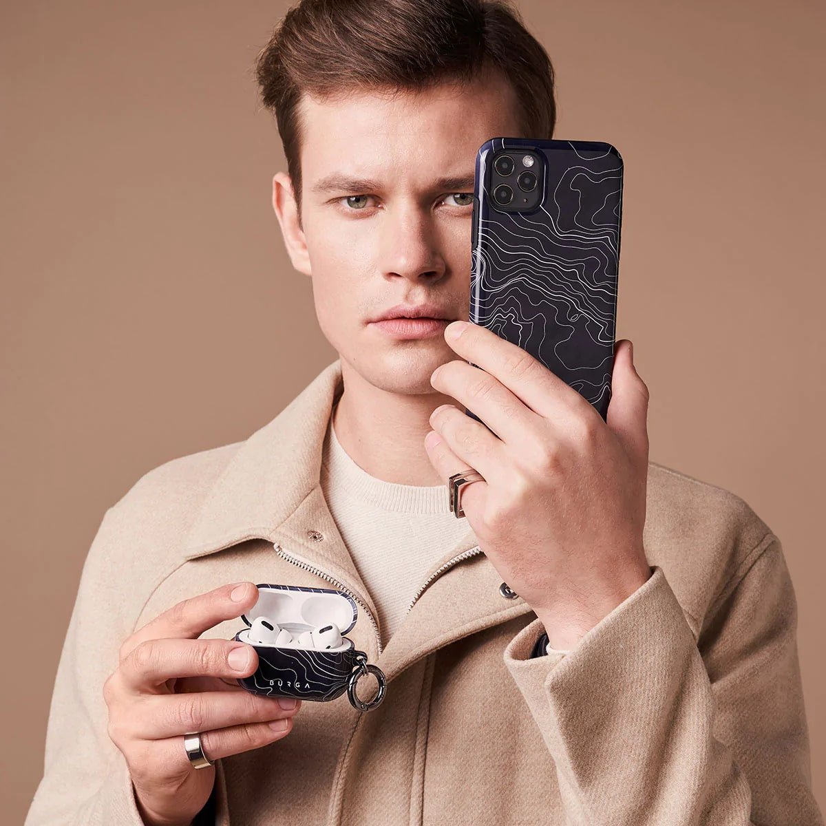 Burga iPhone 14 Pro Fashion Tough Σκληρή Θήκη - Drifting Shores
