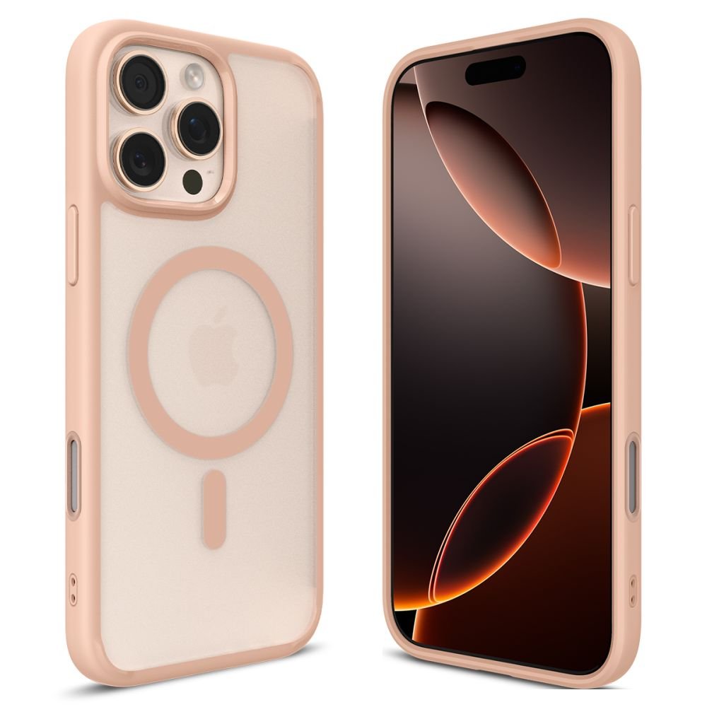 Spigen iPhone 16 Pro Ultra Hybrid T Mag Σκληρή Θήκη με Πλαίσιο Σιλικόνης με MagSafe - Rose Titanium