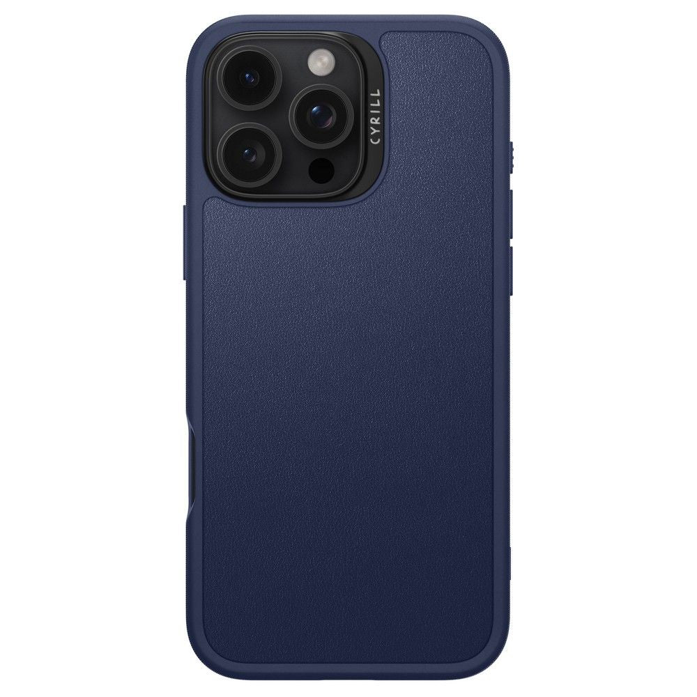 Spigen Cyrill iPhone 16 Pro Max Kajuk Mag Θήκη με Επένδυση Συνθετικού Δέρματος και MagSafe - Navy