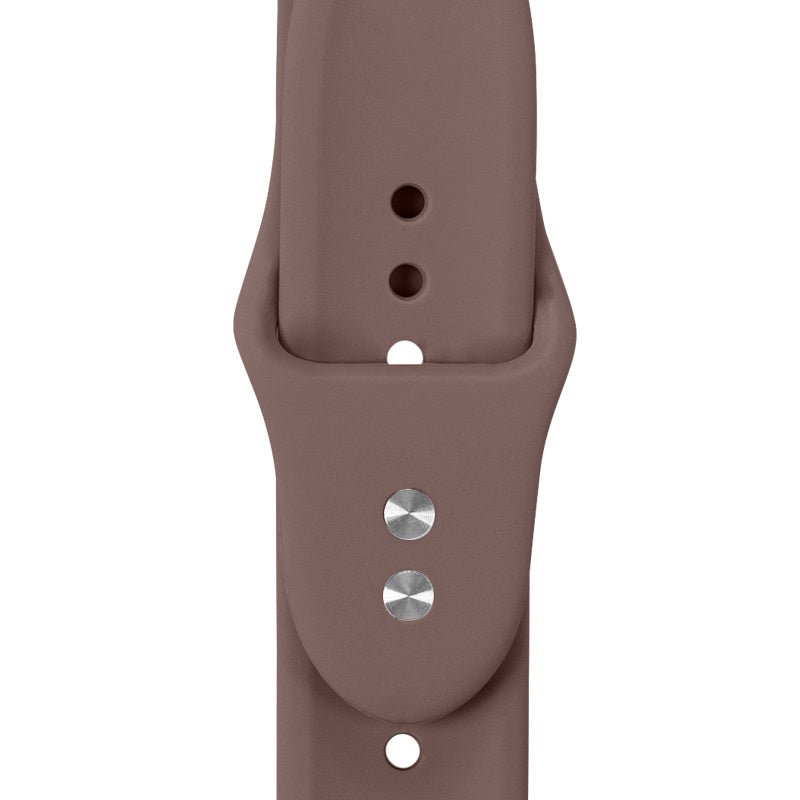 Crong Λουράκι Apple Watch 2/3/4/5/6/7/8/9/10/11 - SE (1/2/3) - 38/40/41/42mm Σιλικόνης - Liquid Strap - Brown