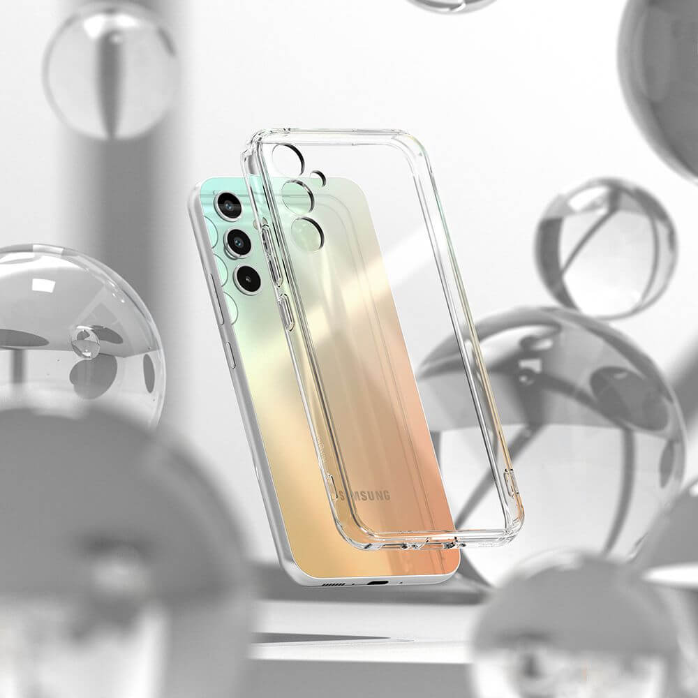 Ringke Samsung Galaxy A34 5G Fusion Σκληρή Θήκη με Πλαίσιο Σιλικόνης - Διάφανη