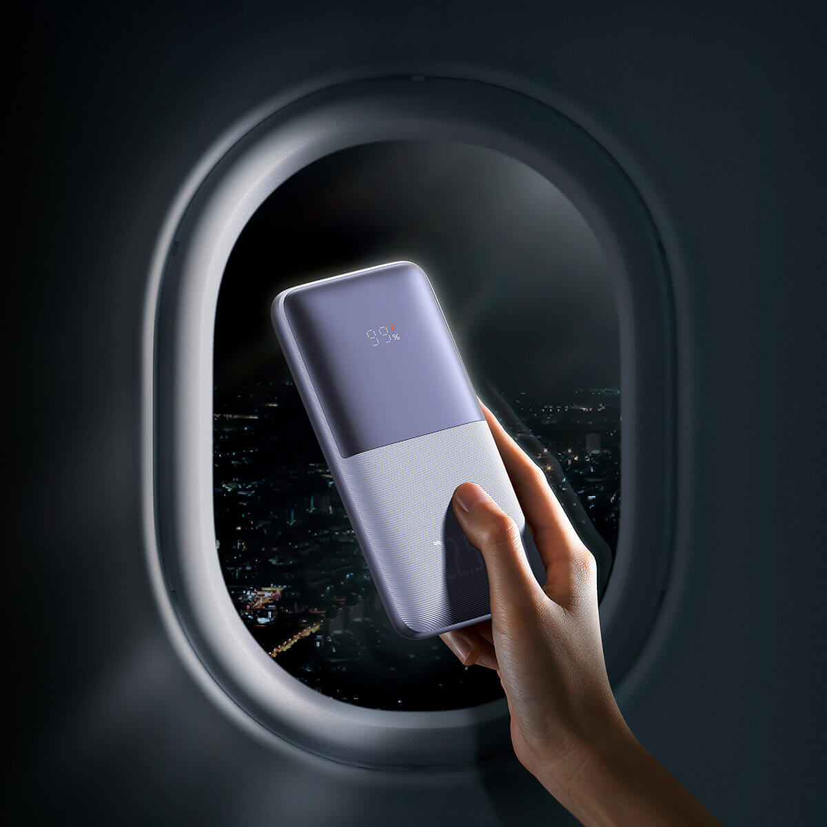 Baseus Bipow Pro 22.5W Power Bank 10000mAh 3Α με 2 Θύρες USB και 1 Θύρα Type - C - Purple - PPBD040005