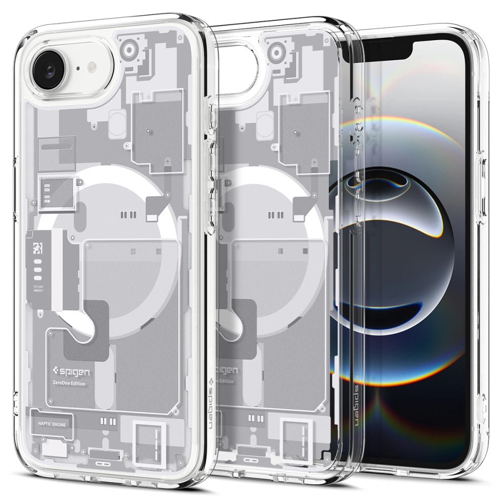 Spigen iPhone 16e Ultra Hybrid Mag Σκληρή Θήκη με Πλαίσιο Σιλικόνης Και MagSafe - Zero One White