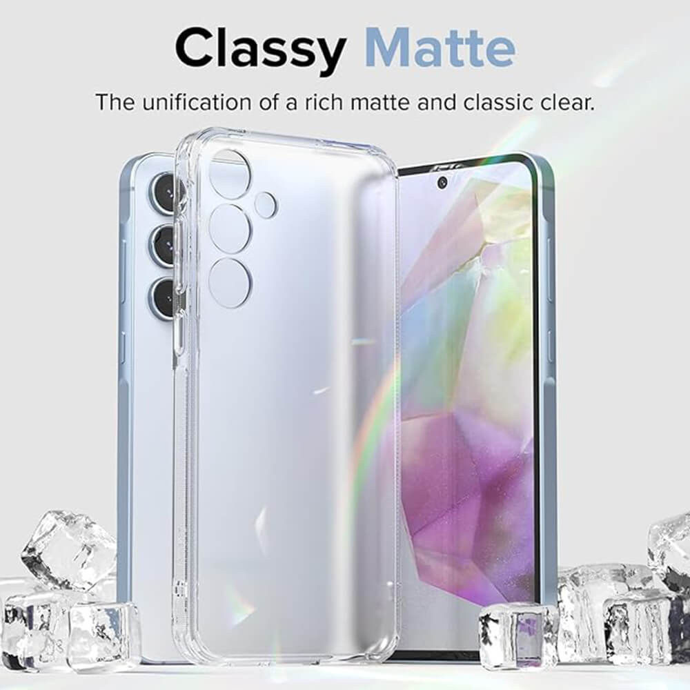 Ringke Samsung Galaxy A35 5G - Fusion - Σκληρή Θήκη με Πλαίσιο Σιλικόνης - Matte Clear