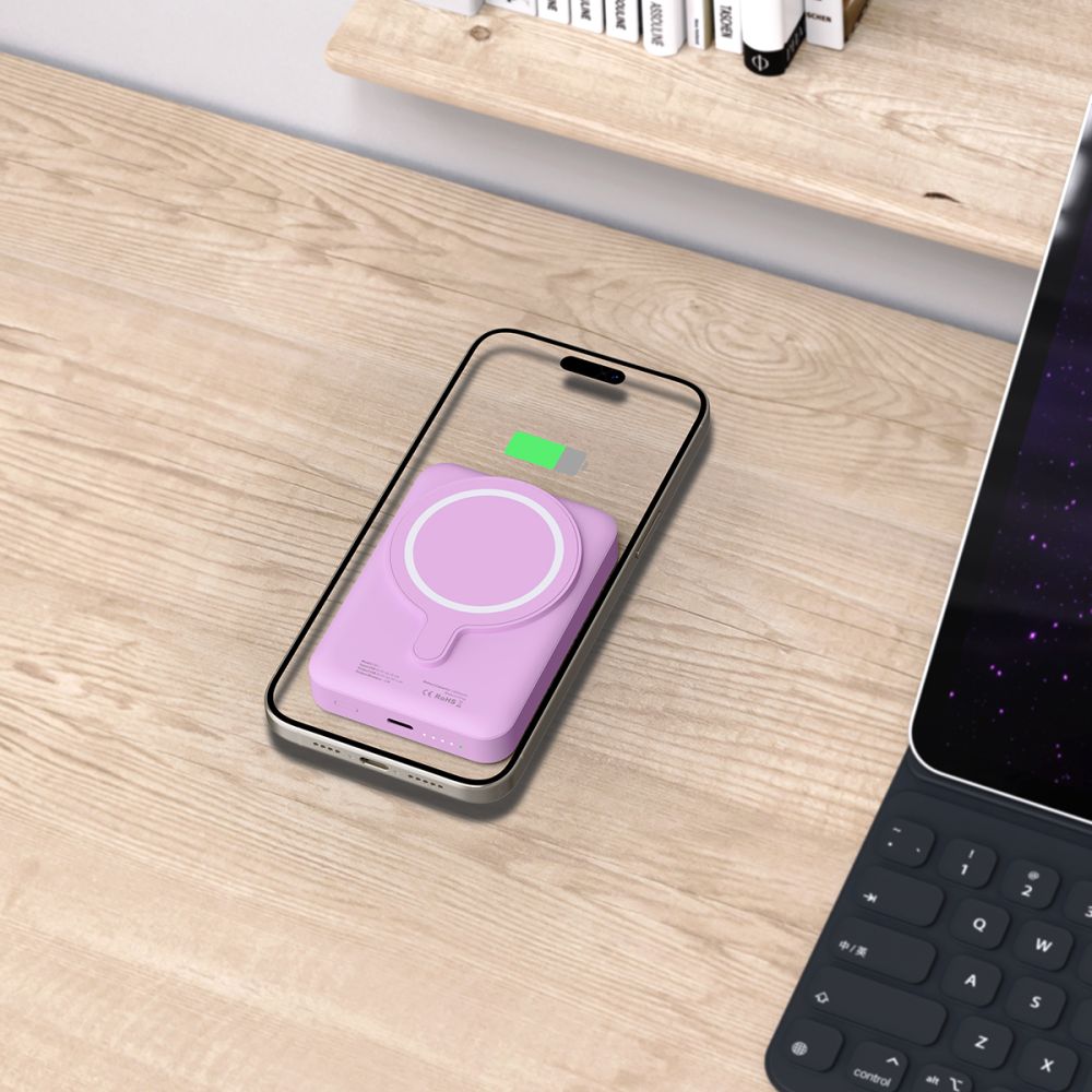 Tech - Protect PB11 Lifemag MagSafe PowerBank Μαγνητικό PowerBank Κινητού 10000 mAh - Lilac