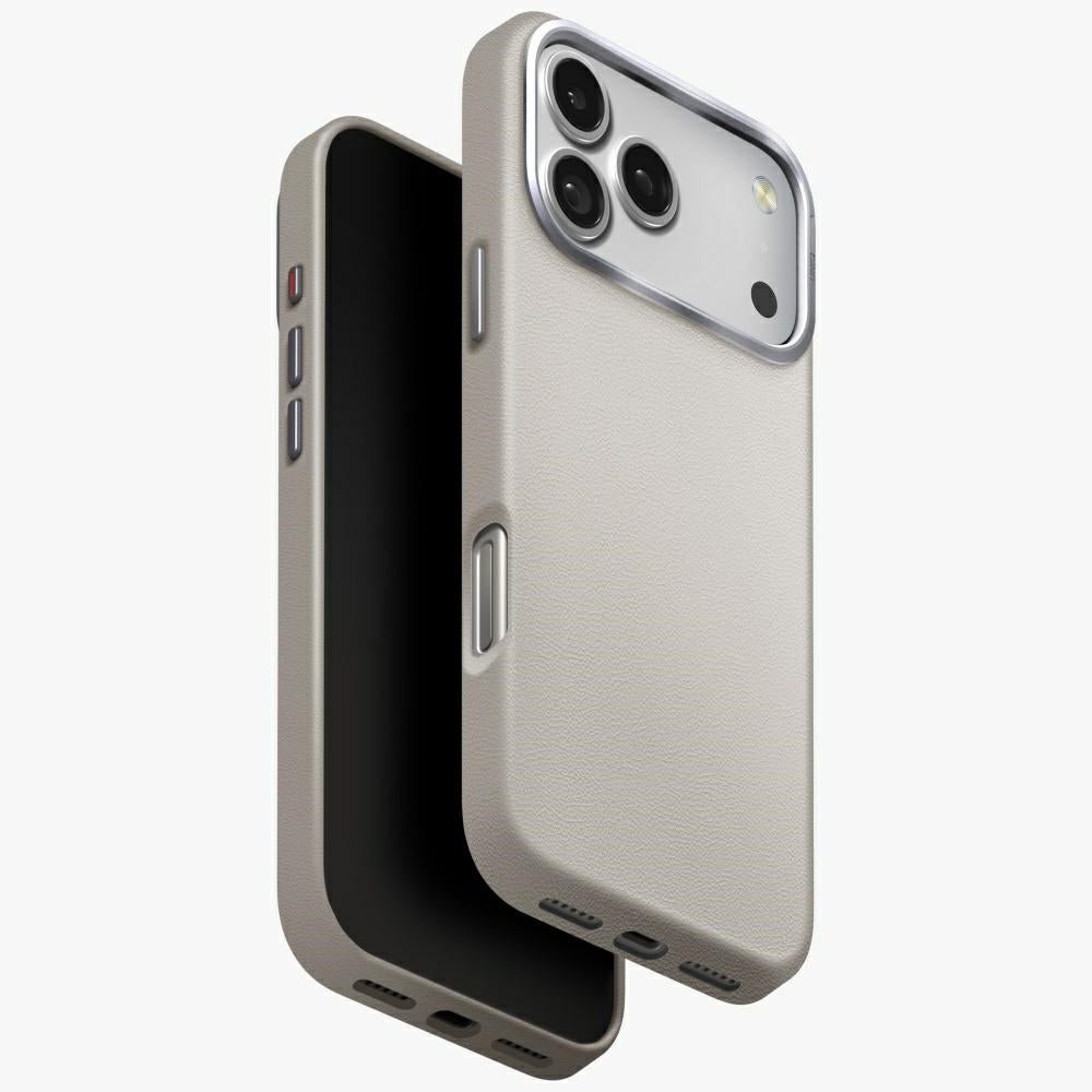 Uniq iPhone 17 Pro Max - Lyden MagClick - Σκληρή Θήκη με Επένδυση Συνθετικού Δέρματος και MagSafe - Clay