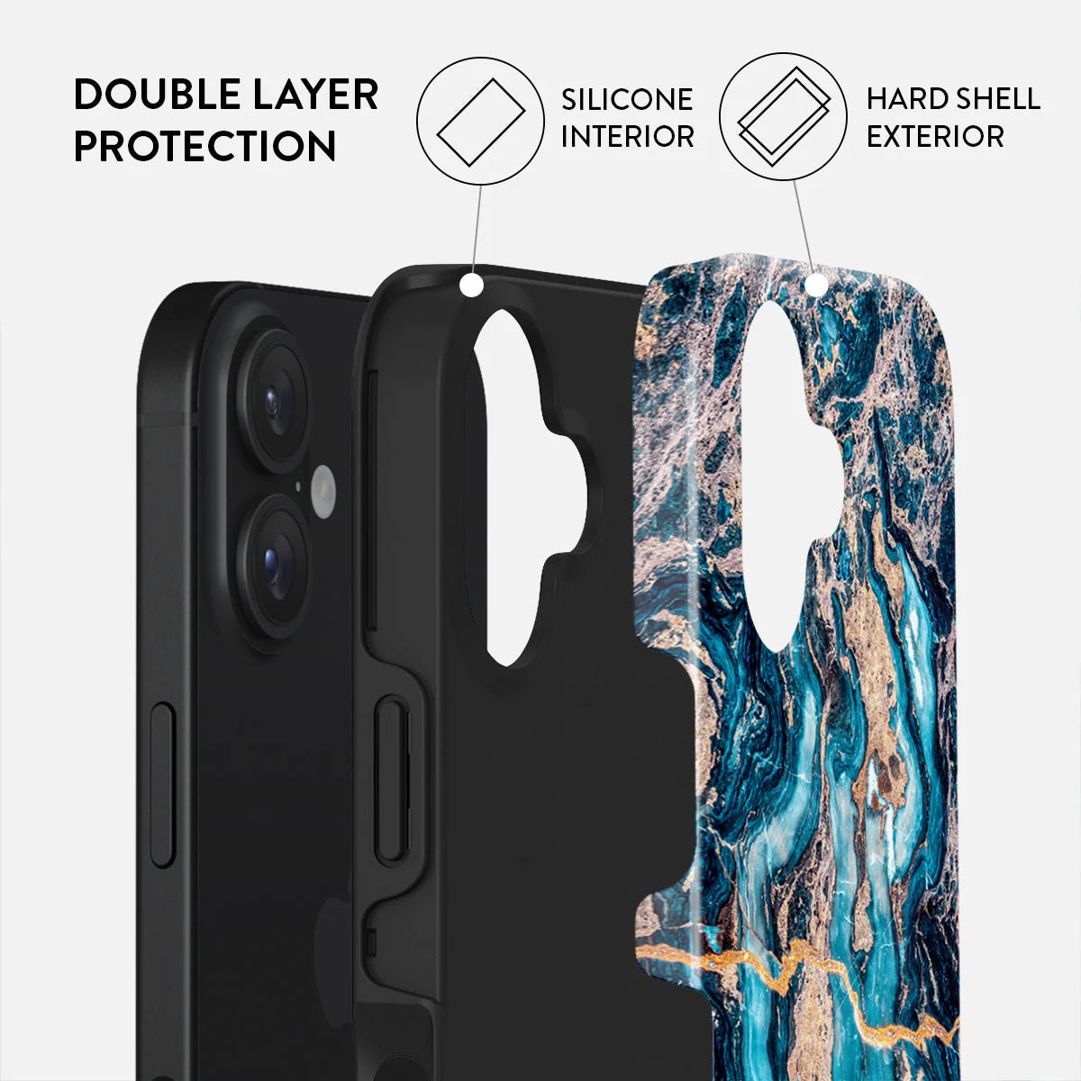 Burga iPhone 16 Plus Fashion Tough MagSafe Σκληρή Θήκη με MagSafe - Mystic River