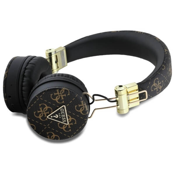 Guess Over - Ear 4G Triangle Round Shape - Ασύρματα Bluetooth Ακουστικά - Black