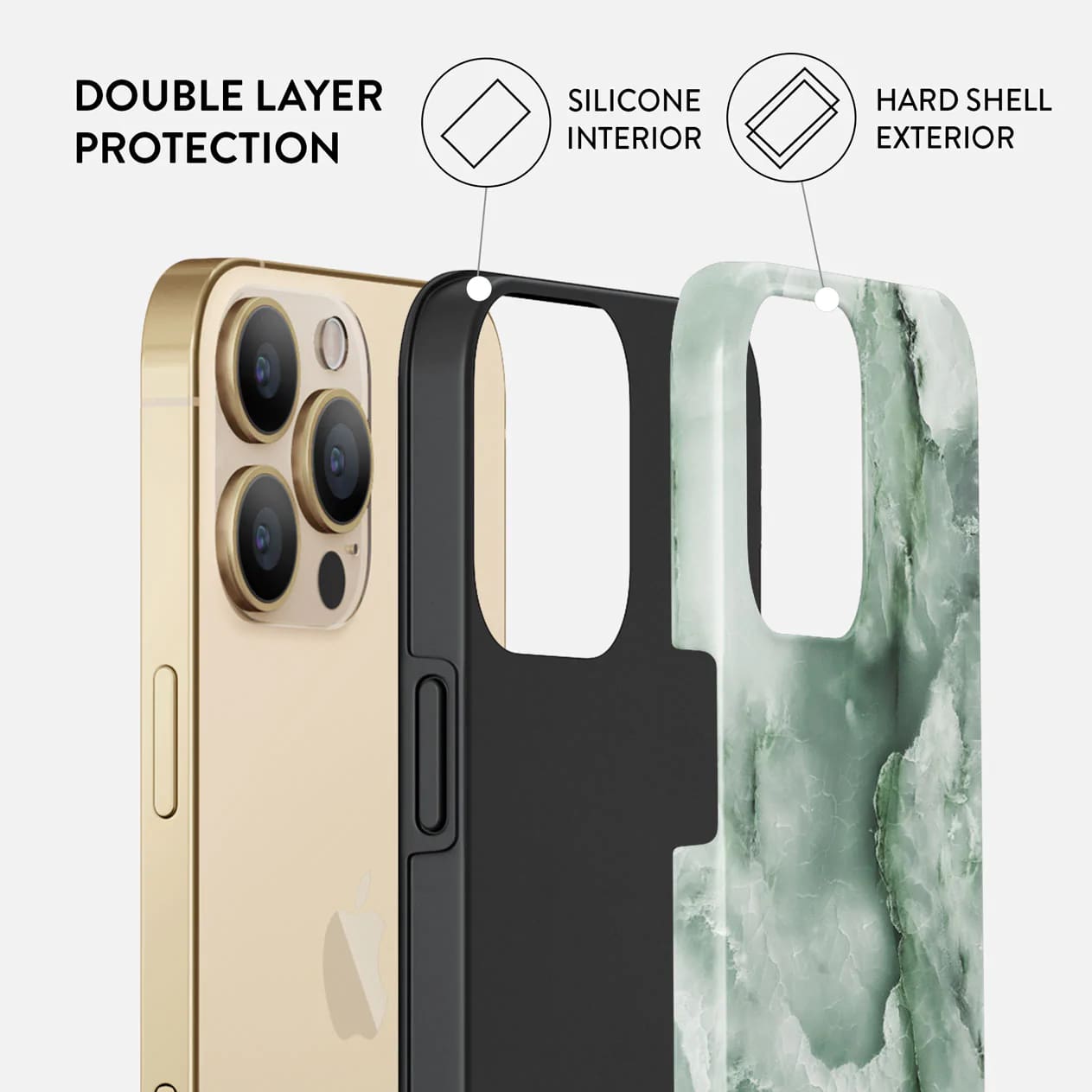 Burga iPhone 14 Pro Fashion Tough Σκληρή Θήκη - Pistachio Cheesecake