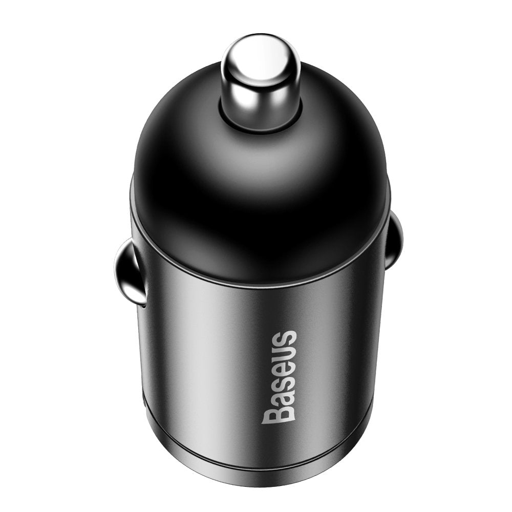 Baseus Tiny Star Mini Car Charger - Φορτιστής Αυτοκινήτου Γρήγορης Φόρτισης 30W με 1 Θύρα USB - Grey - VCHX - A0G