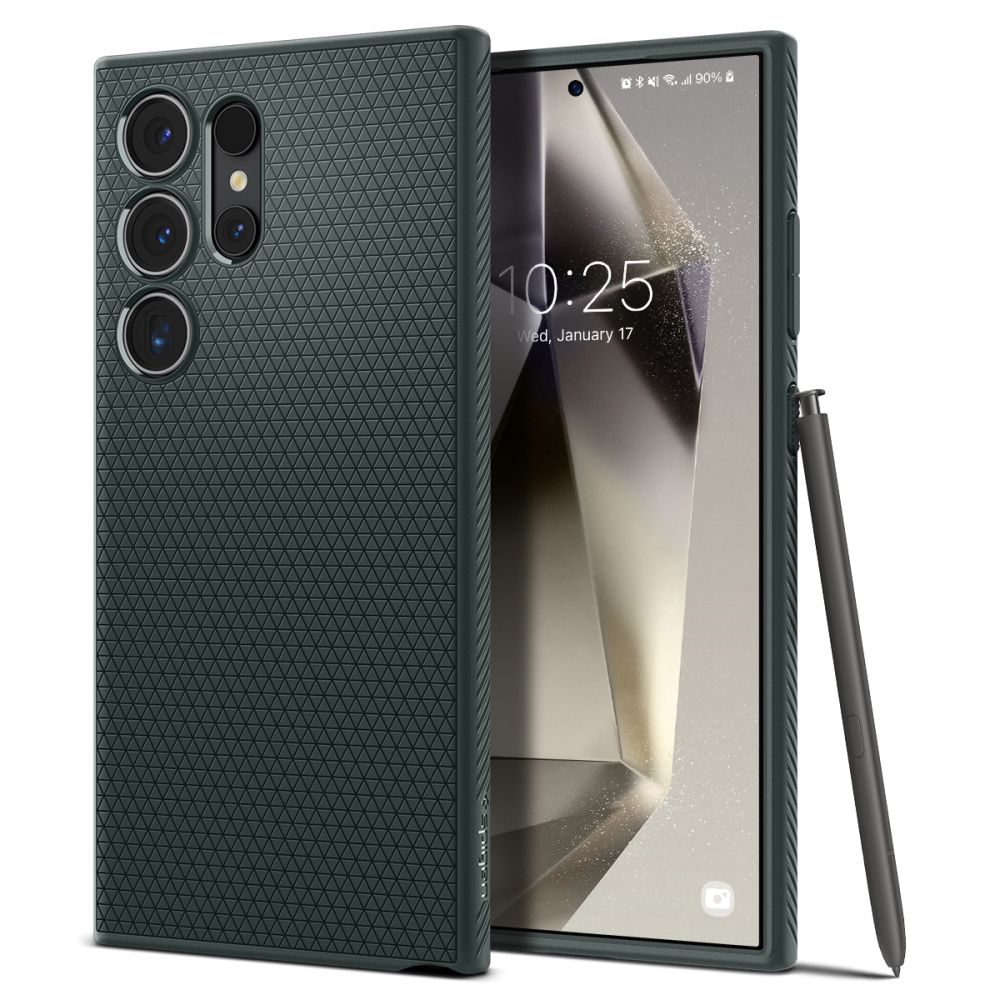 Spigen Samsung Galaxy S24 Ultra Liquid Air Θήκη Σιλικόνης - Abyss Green