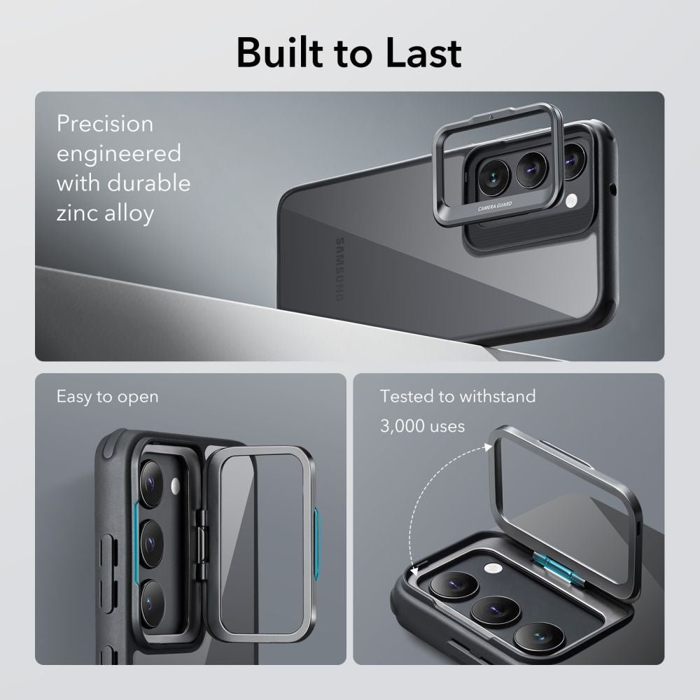 ESR Samsung Galaxy S23+ Classic Kickstand Σκληρή Θήκη με Πλαίσιο Σιλικόνης και Stand - Διάφανη / Black