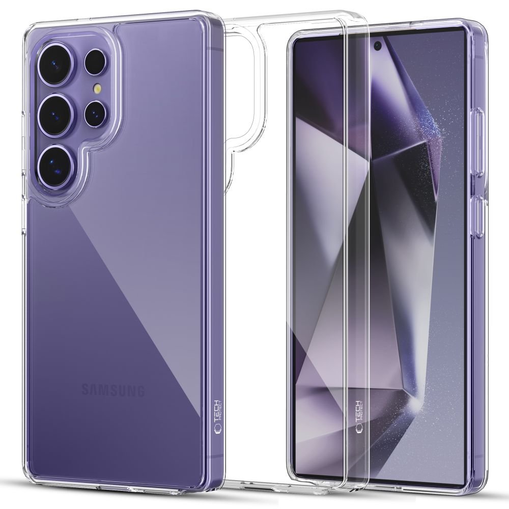 Tech - Protect Samsung Galaxy S25 Ultra Flexair Hybrid Σκληρή Θήκη με Πλαίσιο Σιλικόνης - Διάφανη